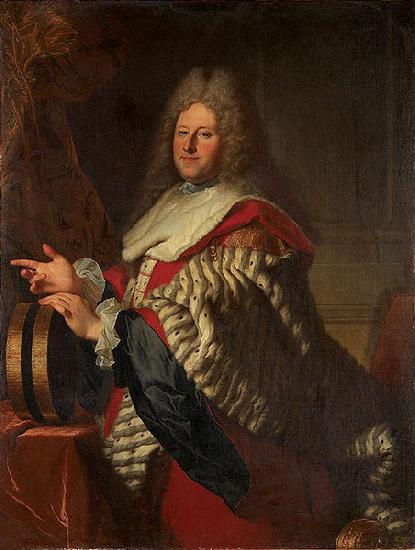 Hyacinthe Rigaud Portrait of Cardin Lebret oil painting image